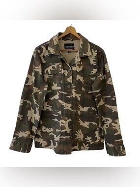 Sanctuary Women's Camouflage Utility Jacket Size Medium Brown